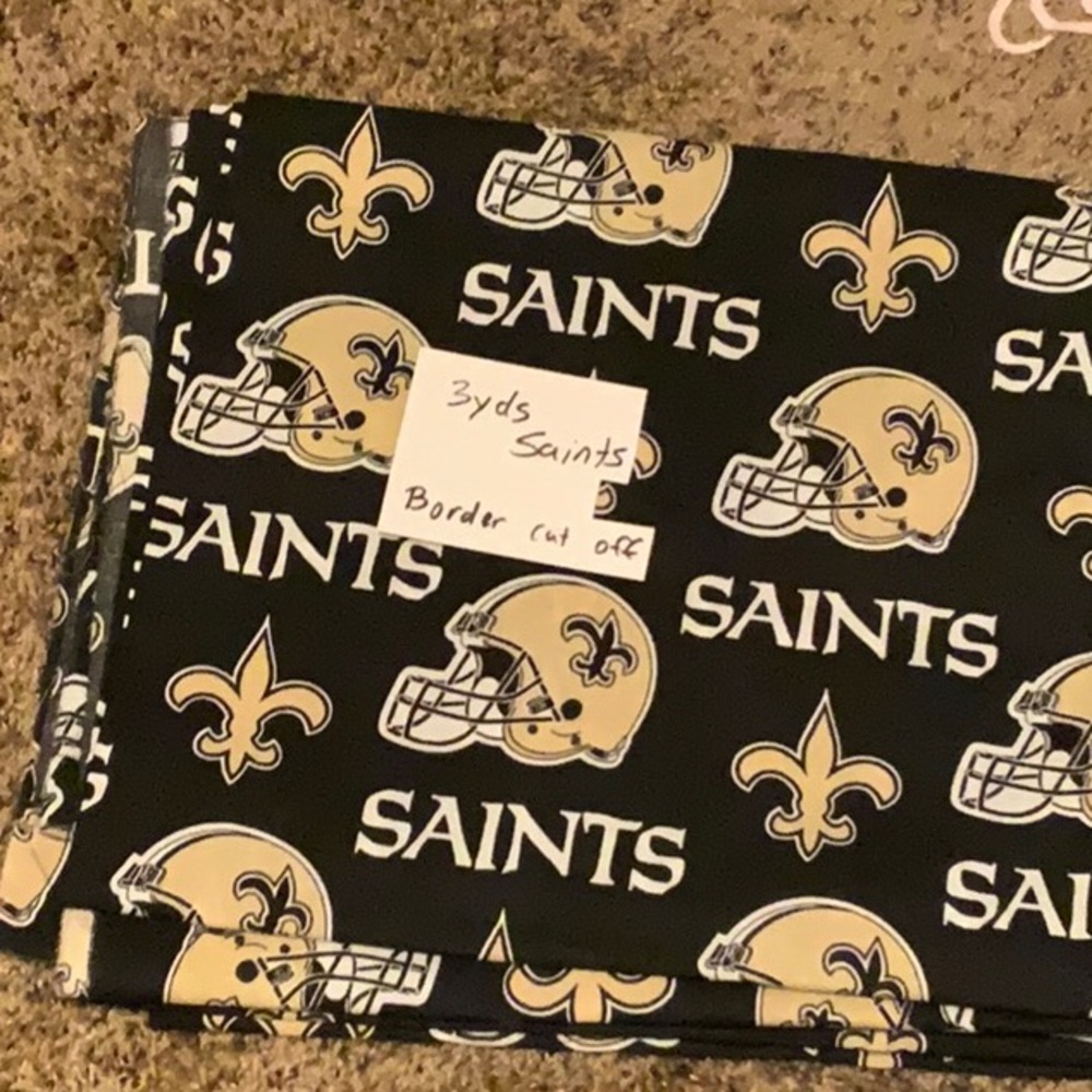 Saints Themed Fabric